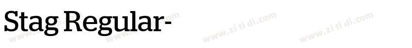 Stag Regular字体转换